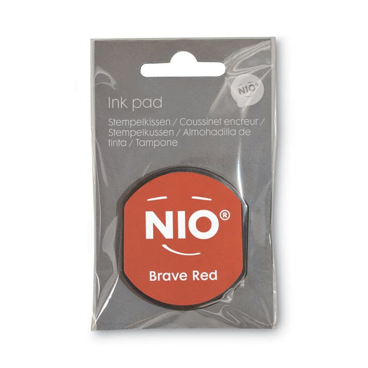 CONSOLIDATED STAMP Ink Pad for NIO Stamp with Voucher, 2.75" x 2.75", Brave Red (COS071513) thumbnail 2