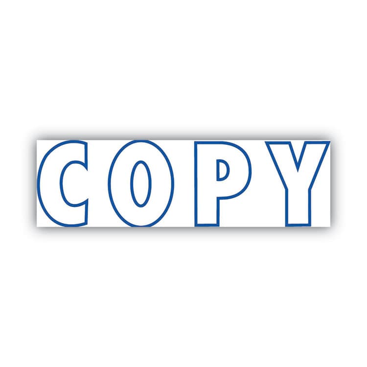 CONSOLIDATED STAMP Green Line Message Stamp, Copy, 1.5 x 0.56, Blue (COS098367) thumbnail 2