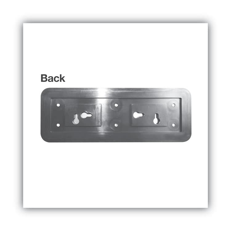 CONSOLIDATED STAMP Brushed Metal Office Sign, Employees Only, 9 x 3, Silver (COS098206) thumbnail 2