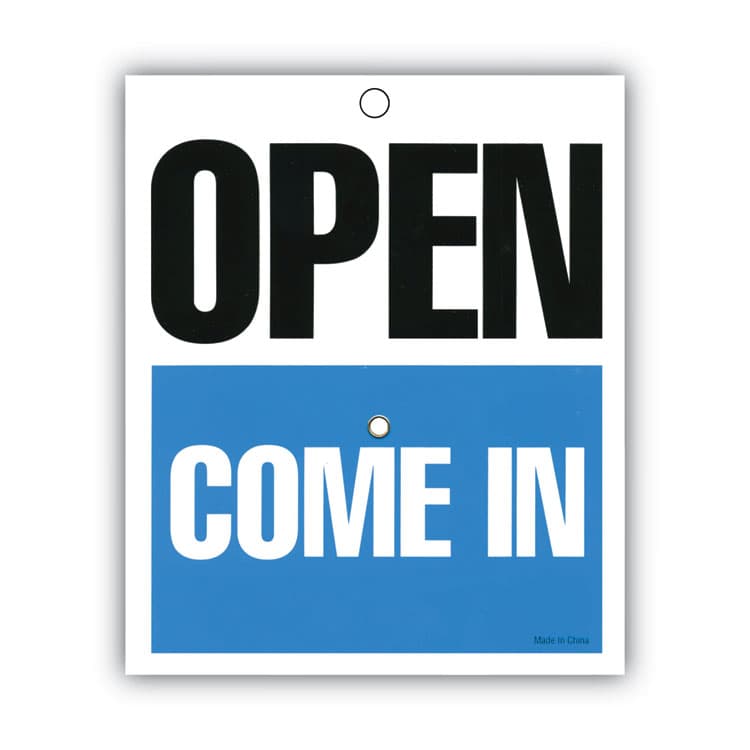 CONSOLIDATED STAMP Will Return Later Sign, 5 x 6, Blue (COS098010) thumbnail 3