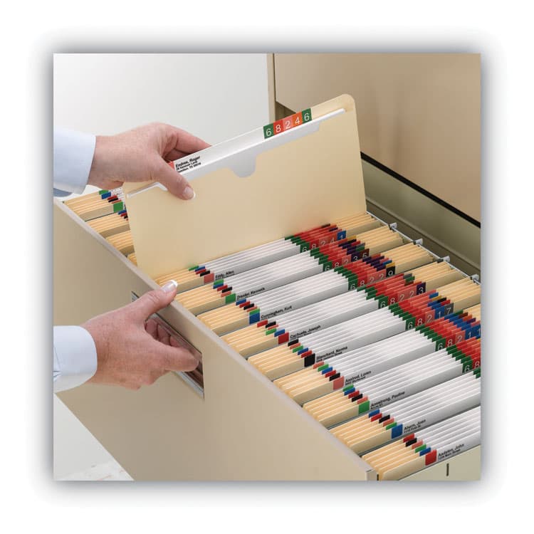 SMEAD MANUFACTURING CO. 100% Recycled Top Tab File Jackets, Straight Tab, Legal Size, Manila, 50/Box (SMD75607) thumbnail 4