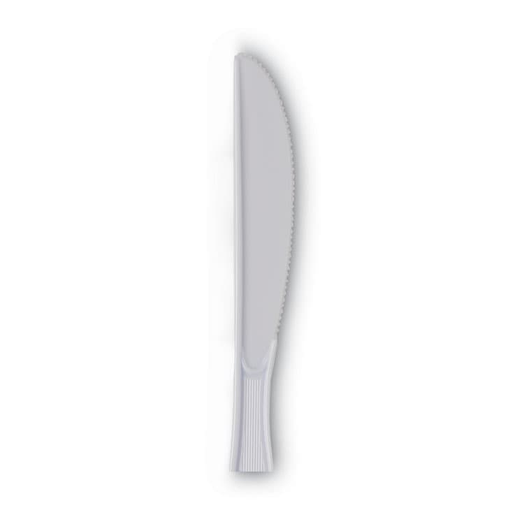 DIXIE FOOD SERVICE Plastic Cutlery, Heavy Mediumweight Knife, White, 1,000/Carton (DXEKM217) thumbnail 2