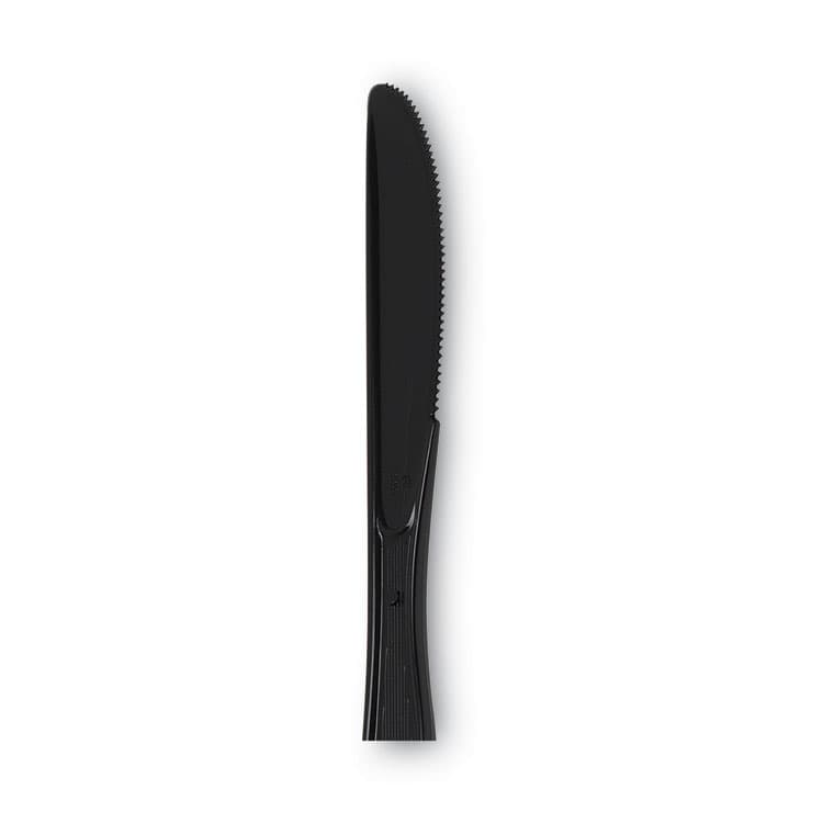 DIXIE FOOD SERVICE Individually Wrapped Heavyweight Knives, Plastic, Black, 1,000/Carton (DXEKH53C7) thumbnail 3