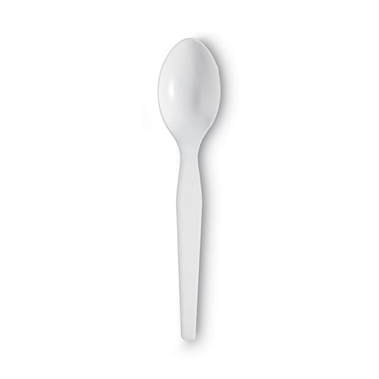DIXIE FOOD SERVICE Plastic Cutlery, Heavyweight Spoon, White, 100/Box (DXETH207) thumbnail 2