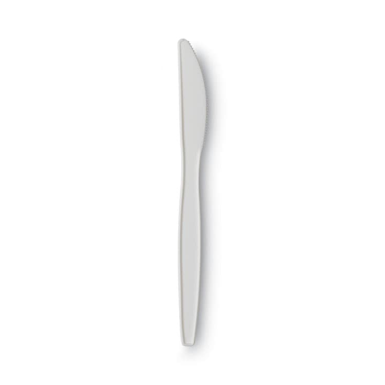 DIXIE FOOD SERVICE Plastic Cutlery, Mediumweight Knife, White, 1,000/Carton (DXEPKM21) thumbnail 2