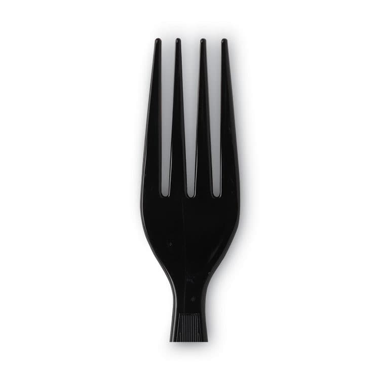 DIXIE FOOD SERVICE Individually Wrapped Heavyweight Forks, Plastic, Black, 1,000/Carton (DXEFH53C7) thumbnail 3