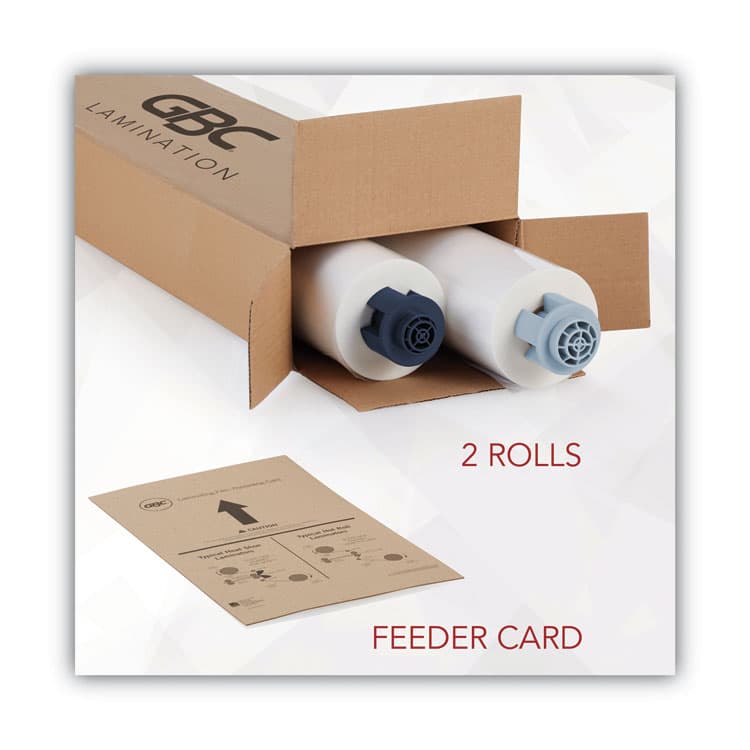 ACCO BRANDS, . Ultima 35 EZload Roll Film, 5 mil, 12" x 100 ft, Gloss Clear, 2/Box (GBC3000052EZ) thumbnail 3