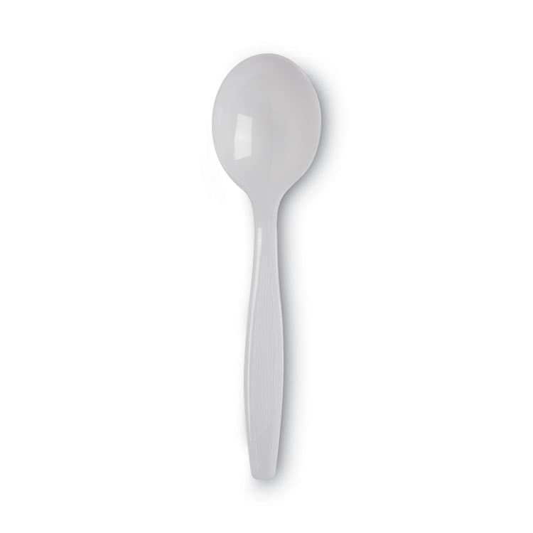 DIXIE FOOD SERVICE Plastic Cutlery, Heavyweight Soup Spoon, White, 100/Box, 10 Boxes/Carton (DXESH207CT) thumbnail 3