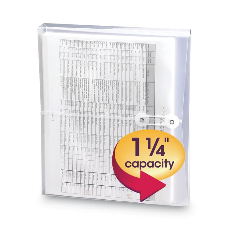 SMEAD MANUFACTURING CO. Poly String and Button Interoffice Envelopes, Open-Side (Horizontal), 9.75 x 11.63, Clear, 5/Pack (SMD89521) thumbnail 3