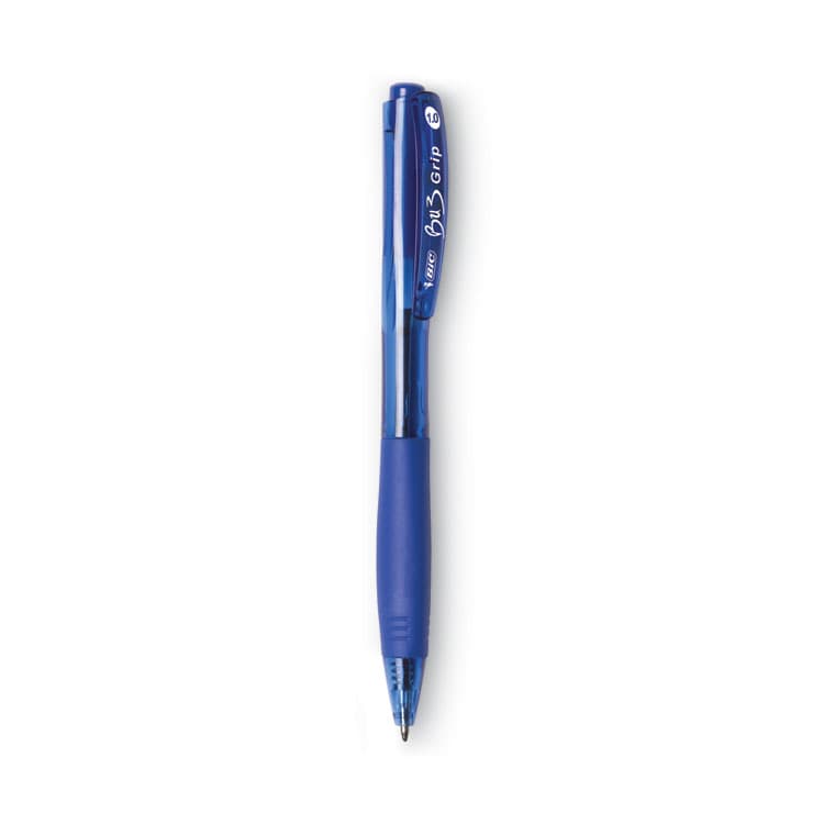 BIC CORP. BU3 Ballpoint Pen, Retractable, Bold 1 mm, Blue Ink, Translucent Blue/Blue Barrel, Dozen (BICBU311BE) thumbnail 4