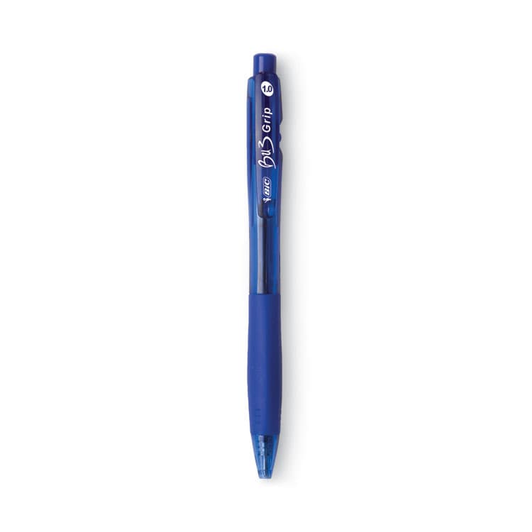BIC CORP. BU3 Ballpoint Pen, Retractable, Bold 1 mm, Blue Ink, Translucent Blue/Blue Barrel, Dozen (BICBU311BE) thumbnail 2