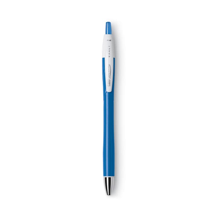 BIC CORP. GLIDE Exact Ballpoint Pen, Retractable, Fine 0.7 mm, Blue Ink, Blue Barrel, Dozen (BICVCGN11BE) thumbnail 2