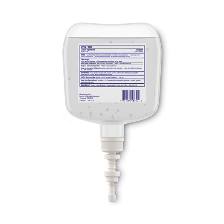 PROCTER & GAMBLE Antibacterial Gel Hand Sanitizer, 1,200 mL Refill, Fragrance-Free, 4/Carton (PGC48842) thumbnail 4
