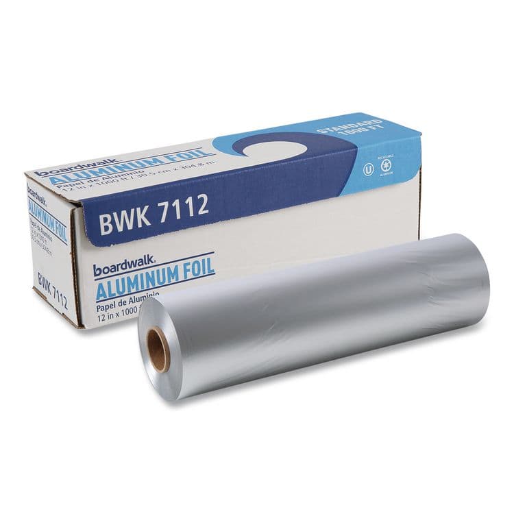 BOARDWALK Standard Aluminum Foil Roll, 63 Gauge, 12" x 1,000 ft (BWK7112)
