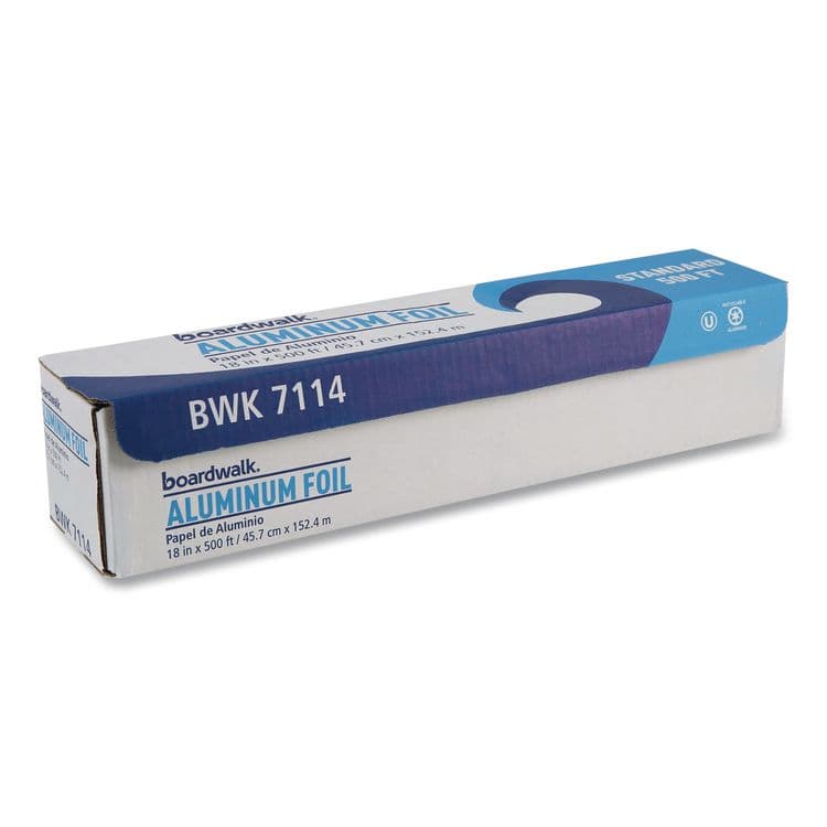 BOARDWALK Standard Aluminum Foil Roll, 63 Gauge, 18" x 500 ft (BWK7114) thumbnail 4