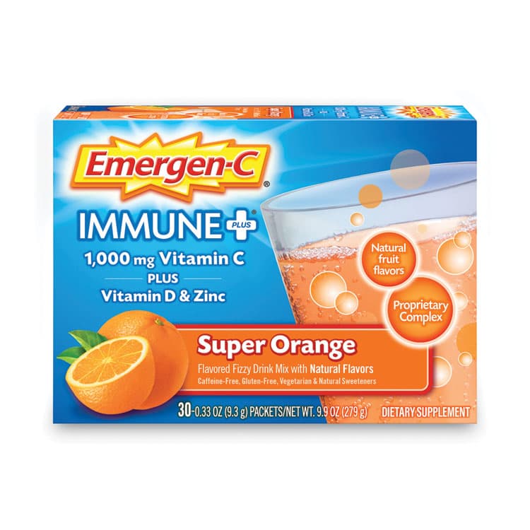 ALACER CORP./ITALY POMBIDA Immune+ Formula, 0.33 oz, Super Orange, 30 Packets (PFYF85898100042)