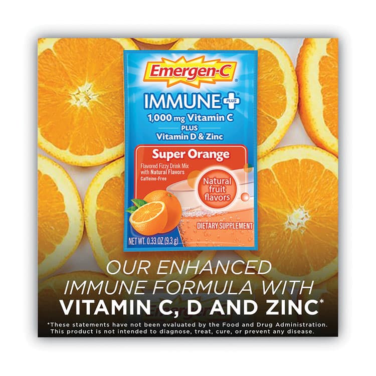 ALACER CORP./ITALY POMBIDA Immune+ Formula, 0.33 oz, Super Orange, 30 Packets (PFYF85898100042) thumbnail 3