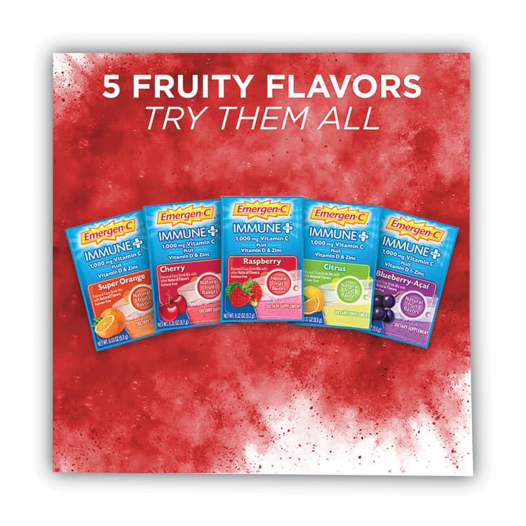 ALACER CORP./ITALY POMBIDA Immune+ Formula, 0.33 oz, Super Orange, 30 Packets (PFYF85898100042) thumbnail 4