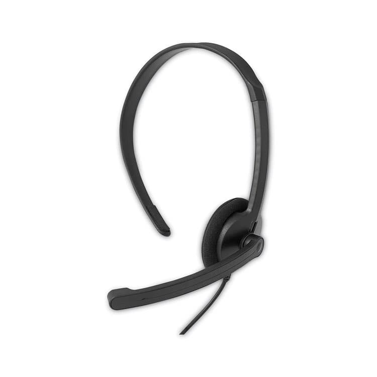 VERBATIM CORPORATION Mono Headset with Microphone and In-Line Remote, Black (VER70722)