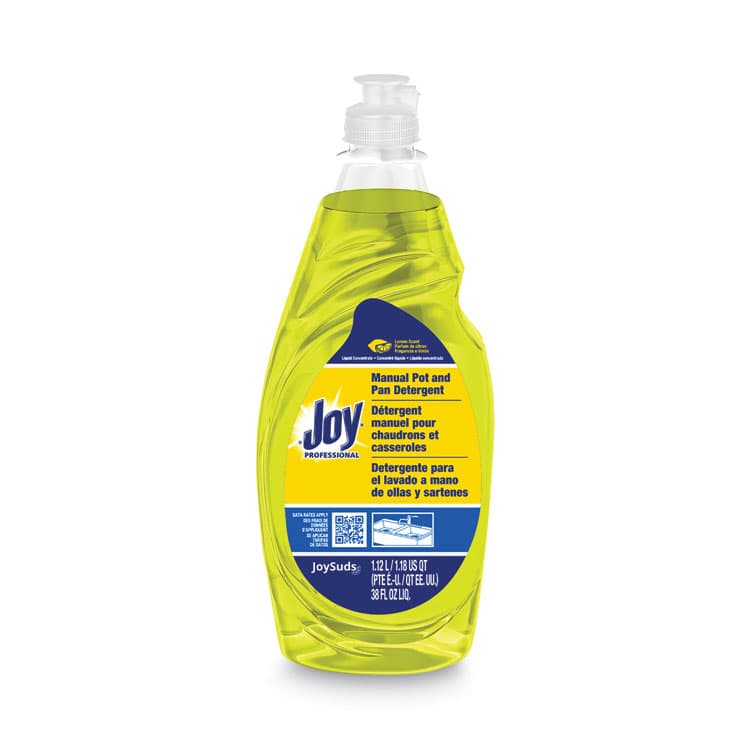 JOYSUDS, LLC. Dishwashing Liquid, Lemon Scent, 38 oz Bottle (JOY43606EA)