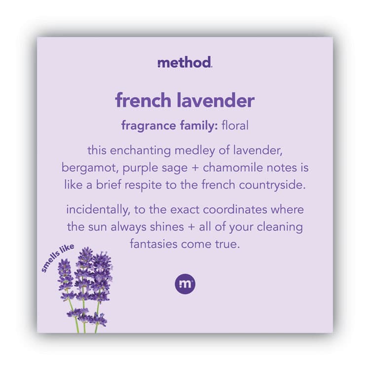METHOD PRODUCTS . Gel Hand Wash, French Lavender Scent, 12 oz, 6/Carton (MTH00031CT) thumbnail 2