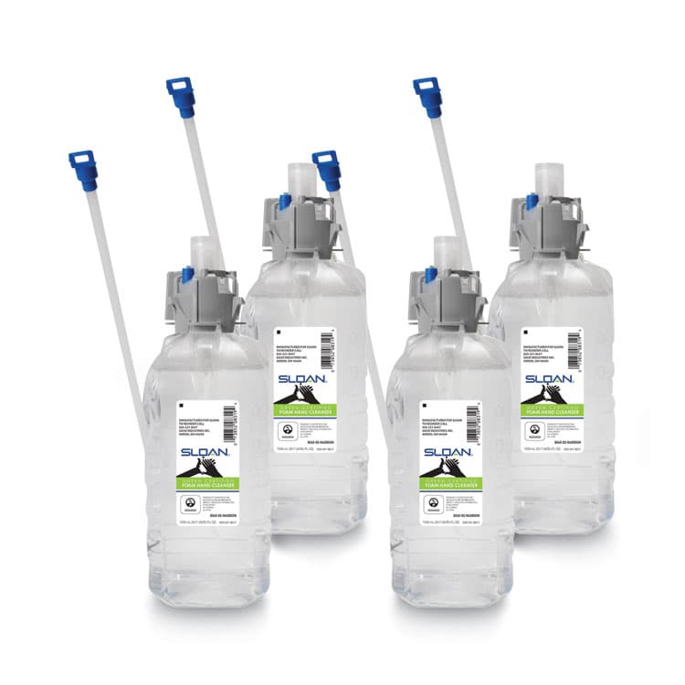 GO-JO INDUSTRIES SLOAN Green Certified Foam Hand Cleanser Refill, Fragrance-Free, 1,500 mL, 4/Carton (GOJ856504N6300)