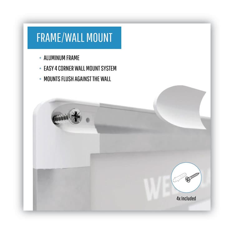 BI-SILQUE VISUAL COMMUNICATION PRODUCTS Magnetic Dry Erase Calendar Board, Weekly Planning/Scheduling, 36" x 24", White Surface, Satin Aluminum Frame (BVCGA0396830) thumbnail 4