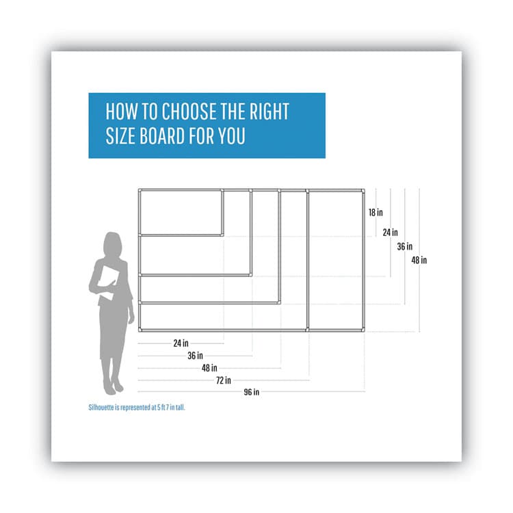 BI-SILQUE VISUAL COMMUNICATION PRODUCTS Magnetic Glass Dry Erase Board, 36" x 24", Opaque White Surface (BVCGL070101) thumbnail 4