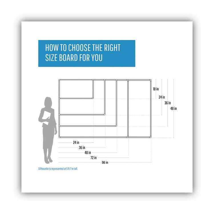 BI-SILQUE VISUAL COMMUNICATION PRODUCTS Magnetic Glass Dry Erase Board, 48" x 36", Opaque White Surface (BVCGL080101) thumbnail 4