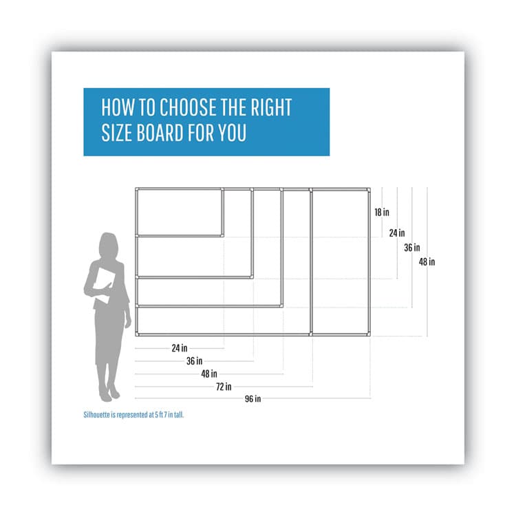 BI-SILQUE VISUAL COMMUNICATION PRODUCTS Magnetic Glass Dry Erase Board, 60" x 48", Opaque White Surface (BVCGL110101) thumbnail 4
