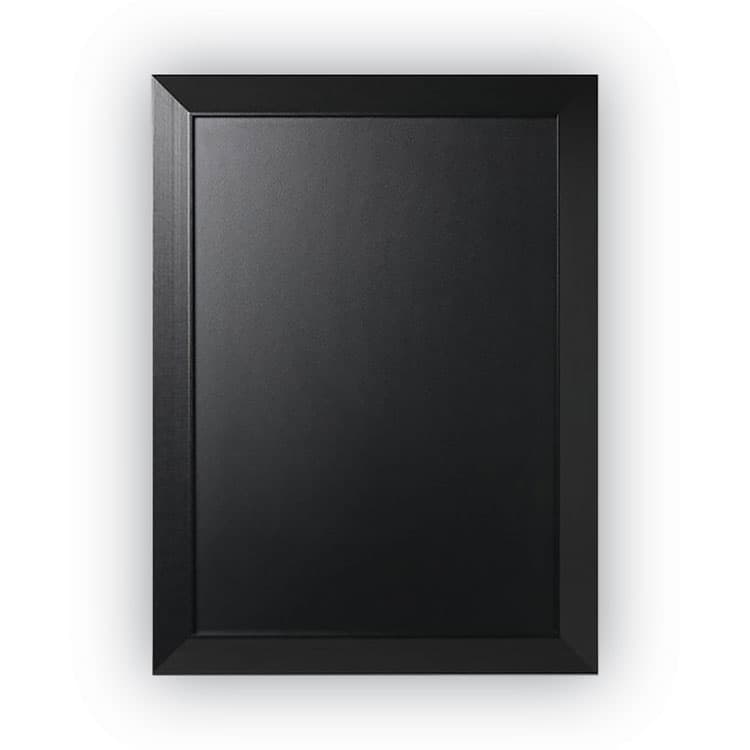 BI-SILQUE VISUAL COMMUNICATION PRODUCTS Kamashi Chalk Board, 36" x 24", Black Surface, Black Wood Frame (BVCPM07151620)