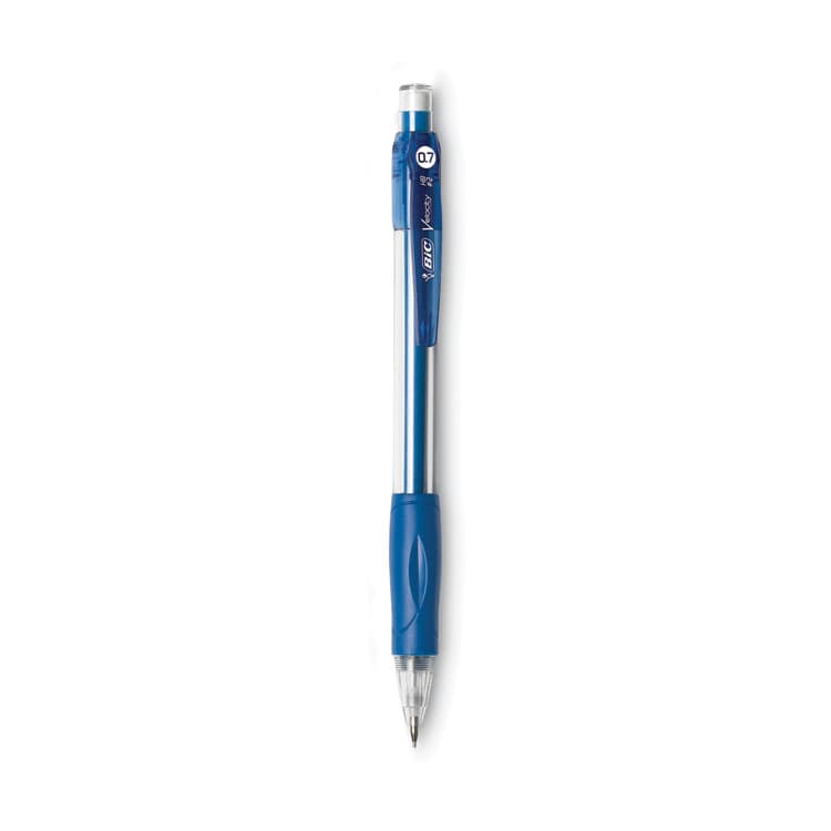 BIC CORP. Velocity Original Mechanical Pencil, 0.7 mm, HB (#2), Black Lead, Blue Barrel, Dozen (BICMV711BK) thumbnail 4