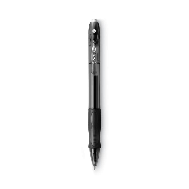 BIC CORP. Gel-ocity Gel Pen Value Pack, Retractable, Medium 0.7 mm, Black Ink, Clear/Black Barrel, 24/Pack (BICRLC241BK) thumbnail 2