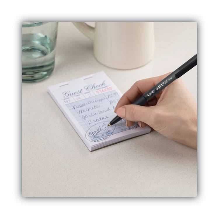 BIC CORP. Soft Feel Ballpoint Pen Value Pack, Retractable, Medium 1 mm, Assorted Ink and Barrel Colors, 36/Pack (BICSCSM361AST) thumbnail 4