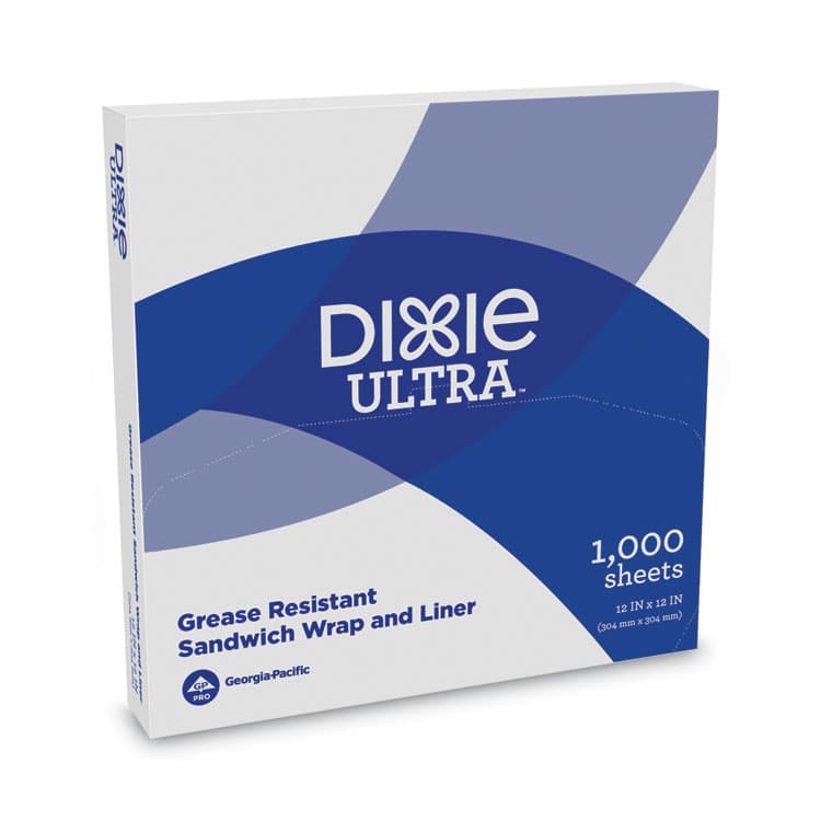 DIXIE FOOD SERVICE All-Purpose Food Wrap, Dry Wax Paper, 12 x 12, White, 1,000 Sheets/Pack, 5 Packs/Carton (DXEGRC1212)