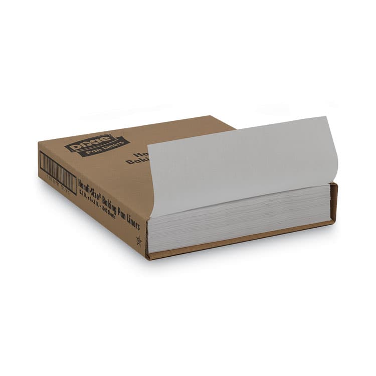 DIXIE FOOD SERVICE Greaseproof Liftoff Pan Liners, 12.2 x 16.38, White, 1,000/Carton (DXEHS1000) thumbnail 2
