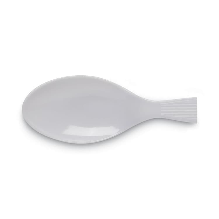 DIXIE FOOD SERVICE Individually Wrapped Mediumweight Polystyrene Cutlery, Spoon, Plastic, White, 1,000/Carton (DXETM23C7) thumbnail 3