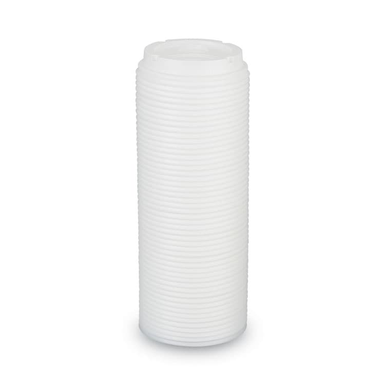 DIXIE FOOD SERVICE Dome Drink-Thru Lids, Fits 10 oz to 16 oz PerfecTouch Hot Cups/12 oz to 20 oz WiseSize Hot Cups, Plastic, White, 50/Pack (DXE9542500DXPK) thumbnail 3