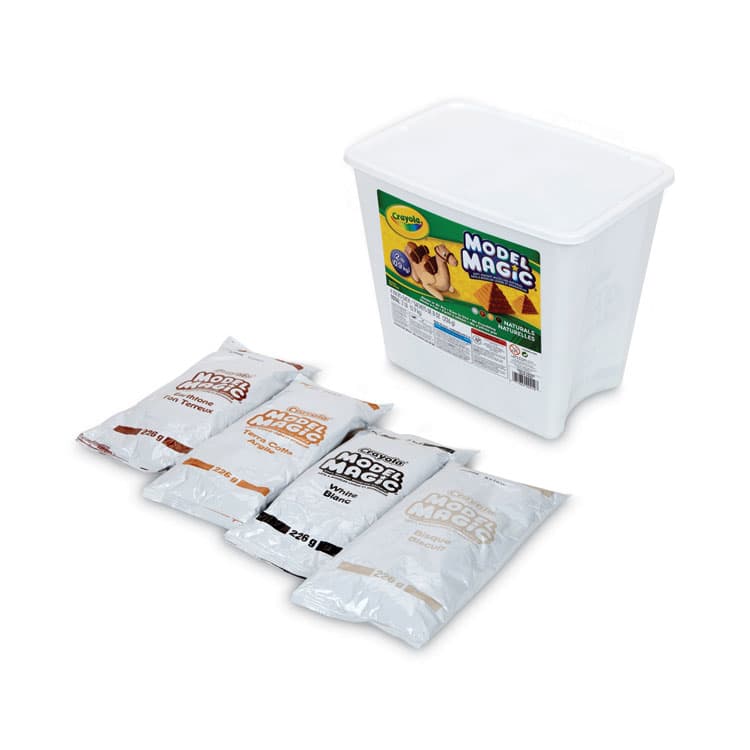 BINNEY & SMITH / CRAYOLA Model Magic Modeling Compound, 8 oz Packs, 4 Packs, Assorted Natural Colors, 2 lbs (CYO232412) thumbnail 2