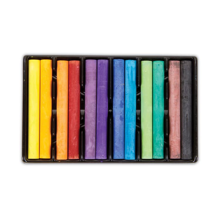 BINNEY & SMITH / CRAYOLA Colored Drawing Chalk, 3.19" x 0.38" Diameter, 12 Assorted Colors 12 Sticks/Set (CYO510403) thumbnail 4