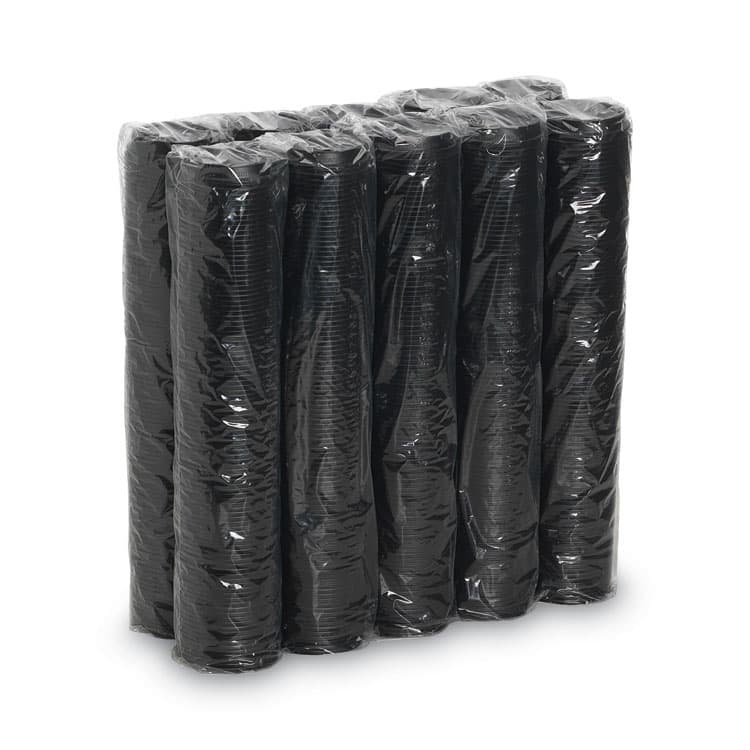 DIXIE FOOD SERVICE Drink-Thru Lids, Fits 10 oz to 20 oz Hot Cups, Plastic, Black, 1,000/Carton (DXED9542B) thumbnail 3