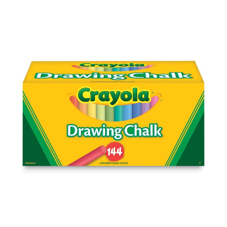 BINNEY & SMITH / CRAYOLA Colored Drawing Chalk, 3.19" x 0.38" Diameter, Six Each of 24 Assorted Colors, 144 Sticks/Set (CYO510400) thumbnail 2