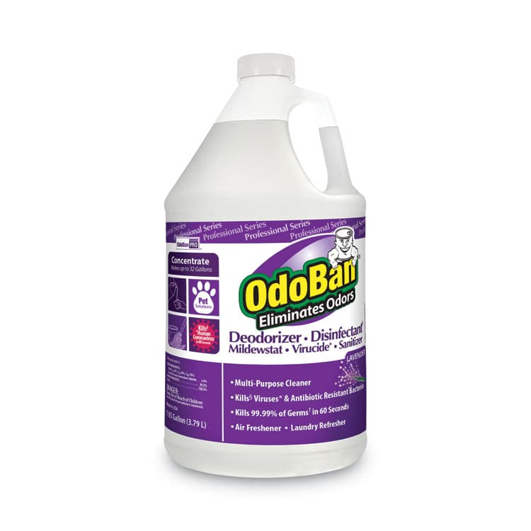 CLEAN CONTROL CORPORATION Concentrate Odor Eliminator and Disinfectant, Lavender Scent, 1 gal Bottle, 4/Carton (ODO911162G4)