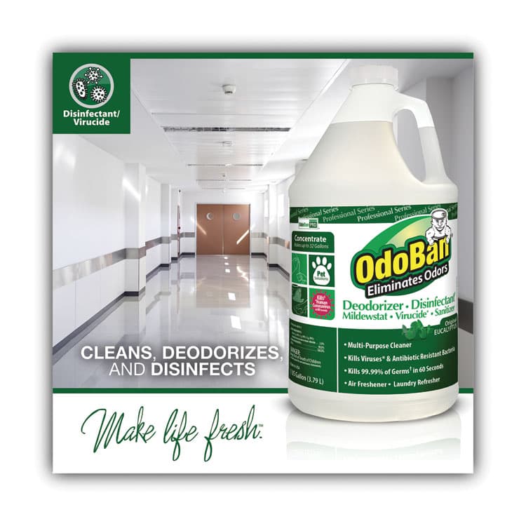 CLEAN CONTROL CORPORATION Concentrated Odor Eliminator and Disinfectant, Eucalyptus, 1 gal Bottle (ODO911062G4EA) thumbnail 3