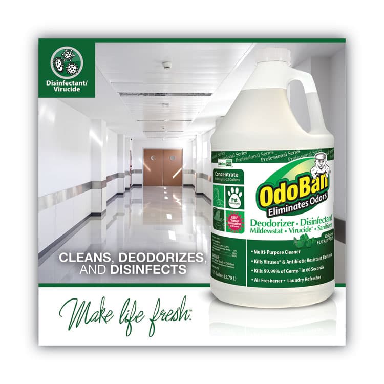 CLEAN CONTROL CORPORATION Concentrated Odor Eliminator, Eucalyptus, 1 gal Bottle, 4/Carton (ODO911062G4) thumbnail 3