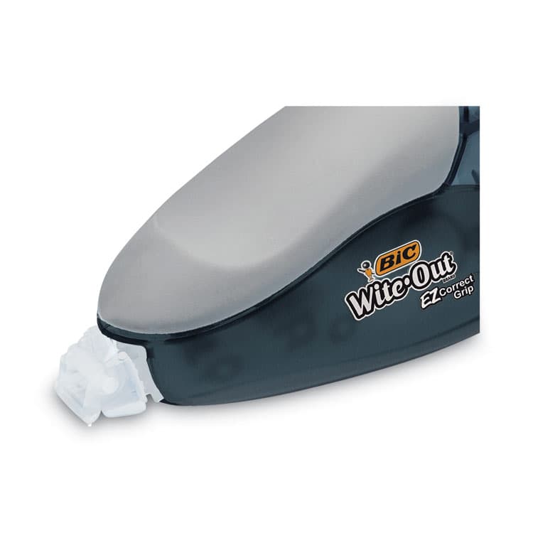 BIC CORP. Wite-Out Brand EZ Correct Grip Correction Tape, Non-Refillable, 0.17" x 33.5 ft, Translucent Smoke Dispenser, 2/Pack (BICWOECGP21) thumbnail 4