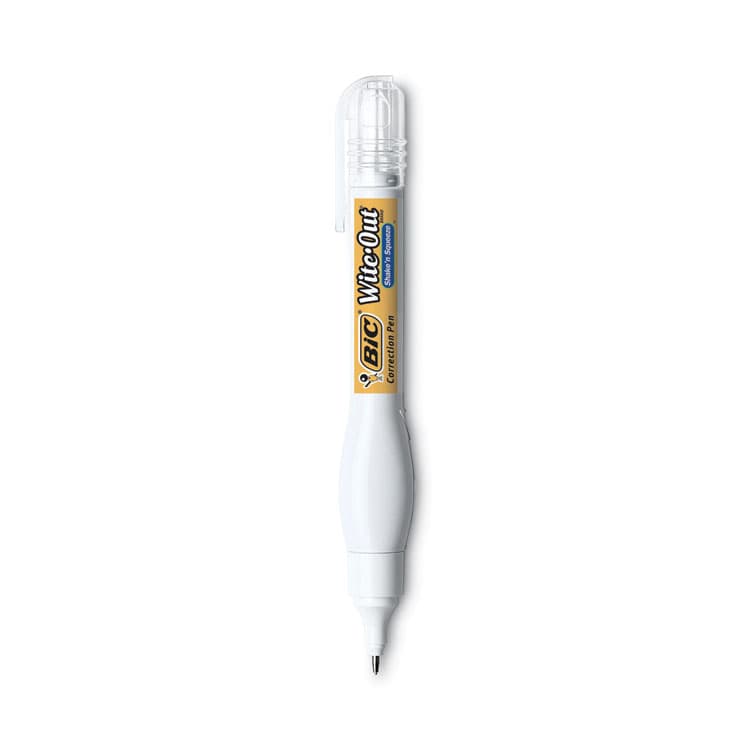 BIC CORP. Wite-Out Shake 'n Squeeze Correction Pen, Needle Tip, 0.27 oz, White, 4/Pack (BICWOSQPP418) thumbnail 2