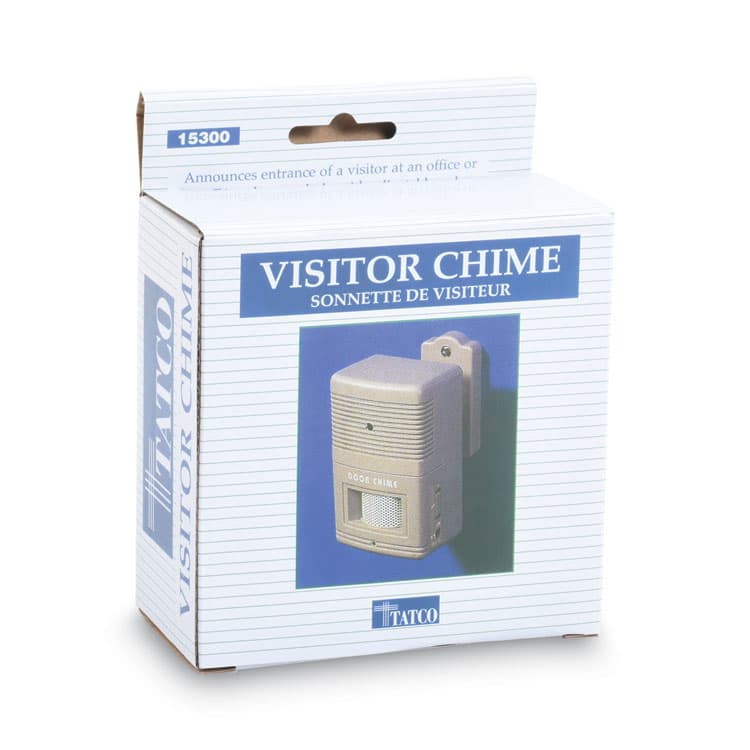 TATCO Visitor Arrival/Departure Chime, Battery Operated, 2.75 x 2 x 4.25, Gray (TCO15300) thumbnail 2