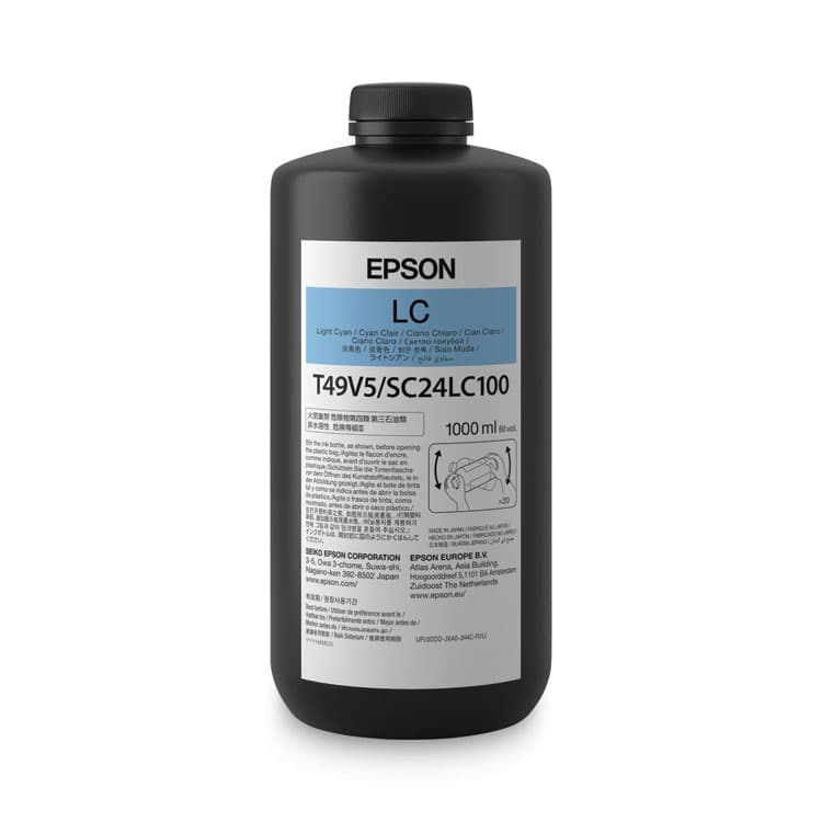EPSON AMERICA, . T49V510 (T49V) UltraChrome UV Ink, 1,000 mL, Light Cyan (EPST49V510) thumbnail 2