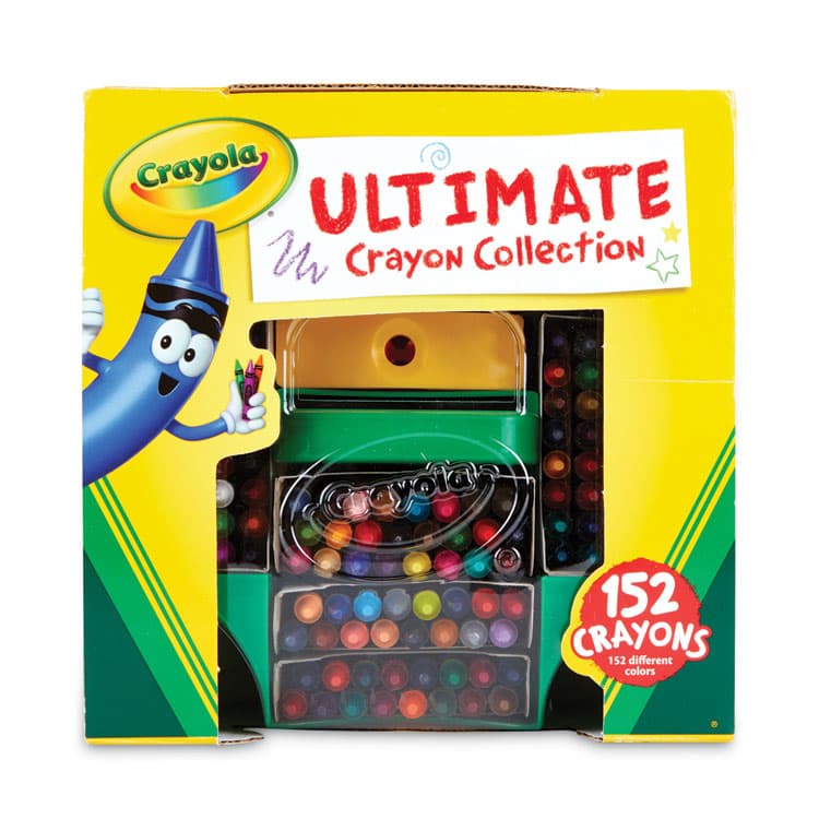 BINNEY & SMITH / CRAYOLA Ultimate Crayon Collection with Caddy and Sharpener, Regular Size, 0.31" x 3.63", 152 Assorted Colors, 152/Pack (CYO520030) thumbnail 2